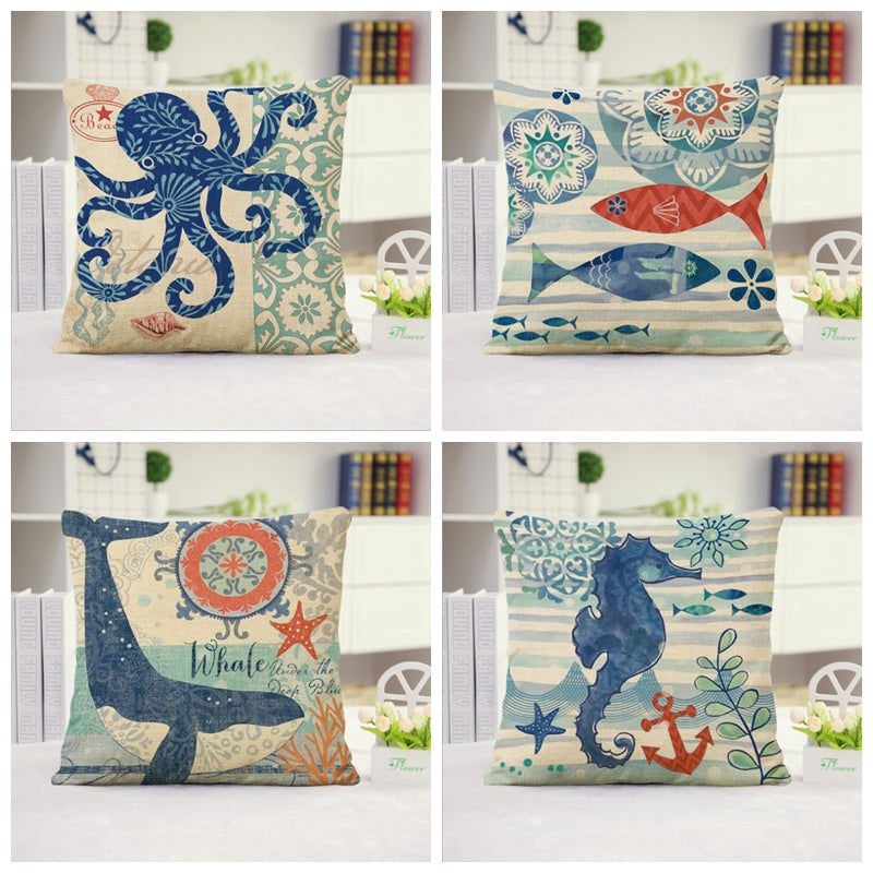 New Combo Set of 4 Pillow Covers With Inserts