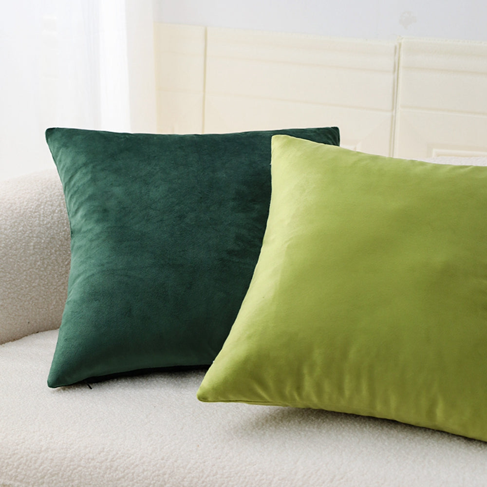 Beautiful combination Set of 2 different colors Pillow Covers AND Inserts 3 sizes, mixed well colors of one of each combo