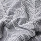 Closeout - 7 Piece Gray Chenille Jacquard Comforter Set
