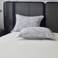 Closeout - 7 Piece Gray Chenille Jacquard Comforter Set