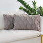 Rectangular Lumbar Plush Throw Pillow Covers, Pack of 2 Luxury Soft Pillowcases, Solid Colors, (With/Without Inserts) 12x20 inch