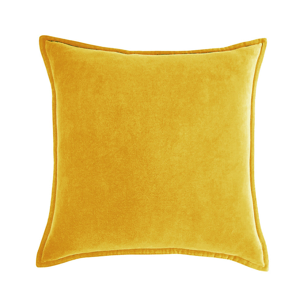 Square Cotton Velvet Throw Pillow (With 450g insert)  size 18"x18"