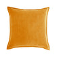 Square Cotton Velvet Throw Pillow (With 450g insert)  size 18"x18"