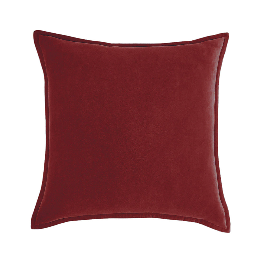Square Cotton Velvet Throw Pillow (With 450g insert)  size 18"x18"