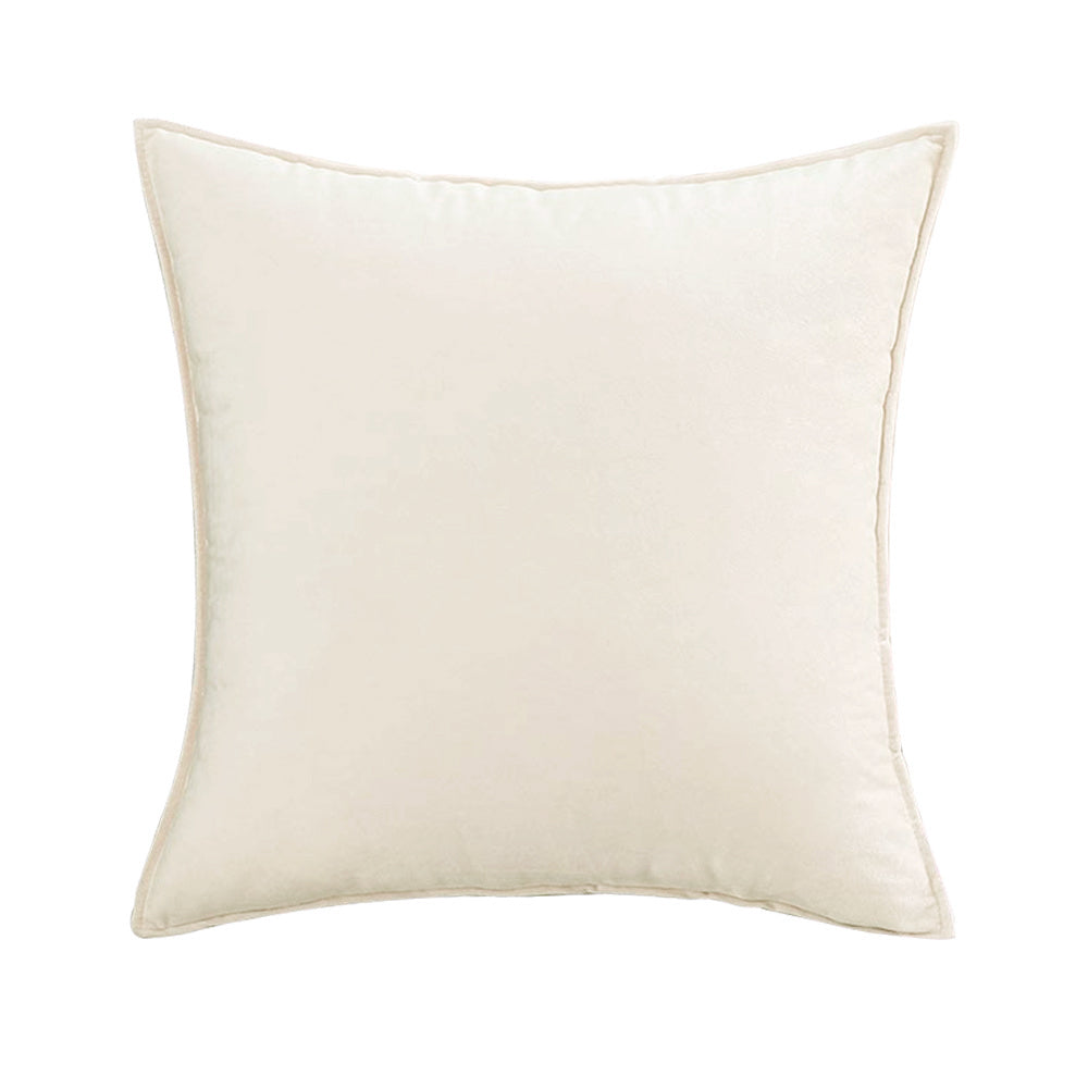 Square Cotton Velvet Throw Pillow (With 450g insert)  size 18"x18"