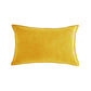 Rectangular 12x20" lumbar support Velvet Throw Pillow (With 330g insert) edged pack of one