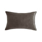 Rectangular 12x20" lumbar support Velvet Throw Pillow (With 330g insert) edged pack of one