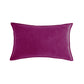 Rectangular Velvet Lumbar Throw Pillow (With/Without Inserts) 12x20 inches,