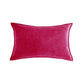 Rectangular 12x20" lumbar support Velvet Throw Pillow (With 330g insert) edged pack of one