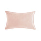 Luxe velvet lumbar pillow 19 colors classic flange edge elegant solid color accent insert included 12"x20"