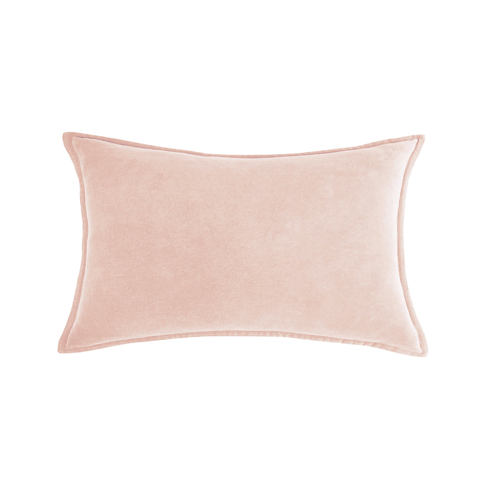 Rectangular Velvet Lumbar Throw Pillow (With/Without Inserts) 12x20 inches,