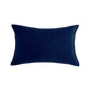 Rectangular 12x20" lumbar support Velvet Throw Pillow (With 330g insert) edged pack of one