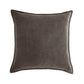 20''x20'' luxe velvet throw pillow  | 19 colors soft & elegant piped edge design | modern couch & bedroom accent | insert included