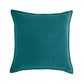 Square Cotton Velvet FULL Throw Pillow set  (With Insert) 20x20 inches, pack of 1 throw pillow