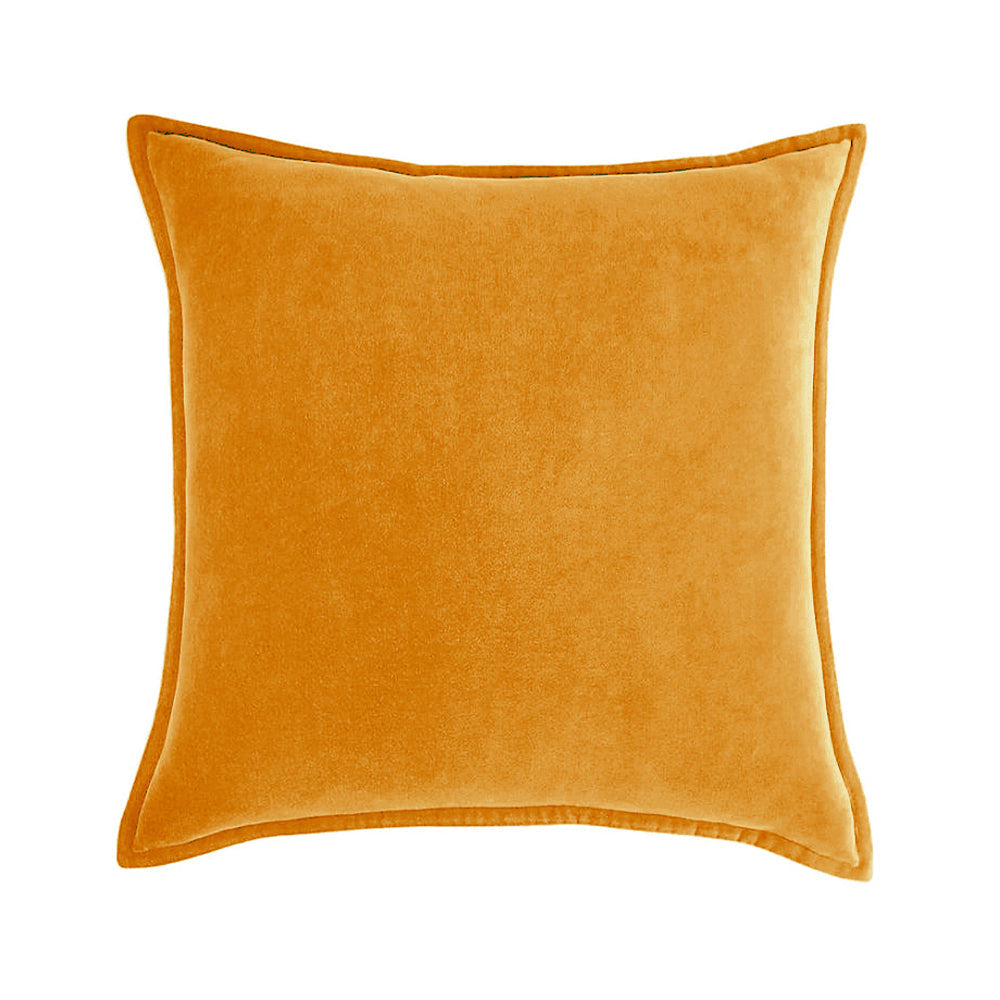 Square Cotton Velvet FULL Throw Pillow set  (With Insert) 20x20 inches, pack of 1 throw pillow