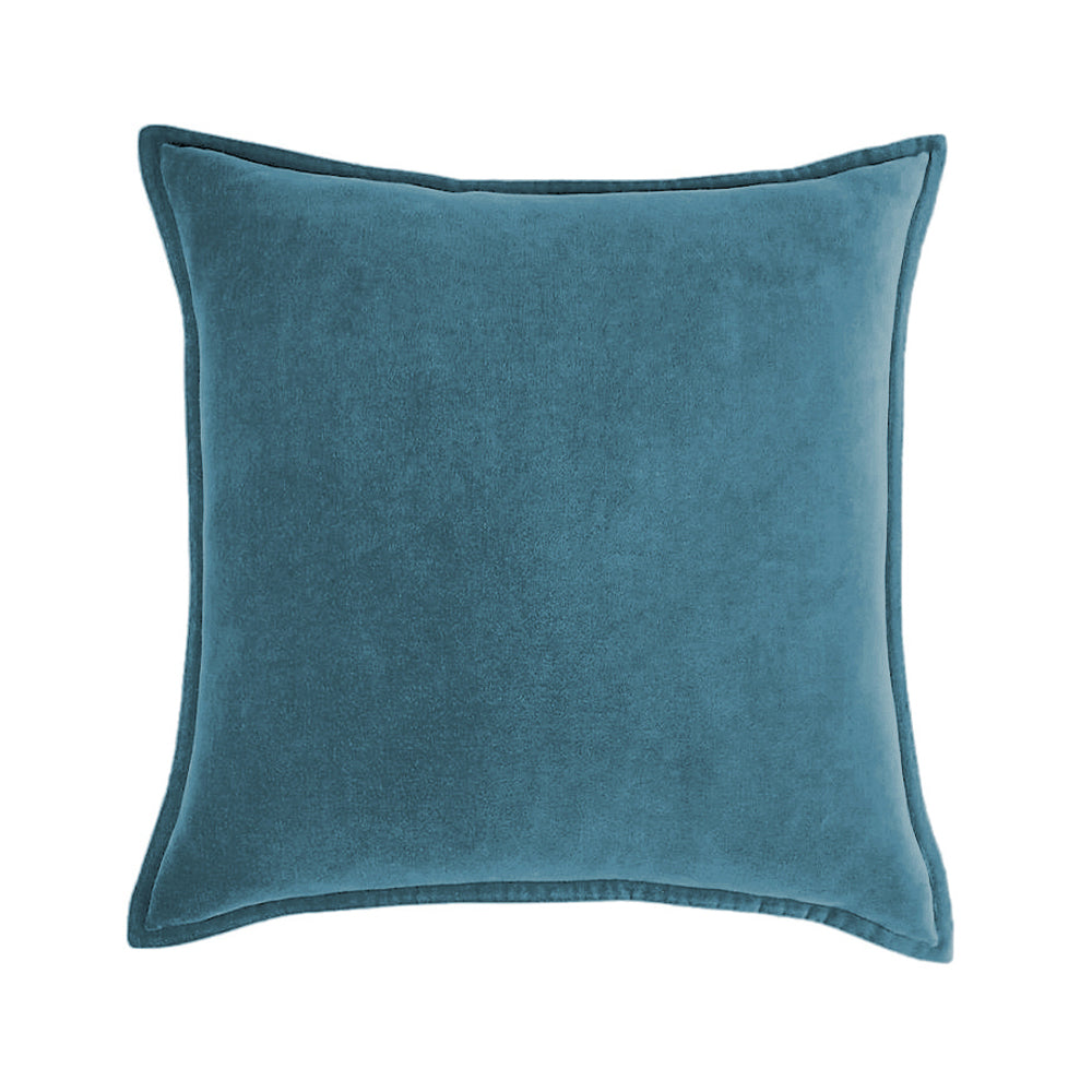 Square Cotton Velvet Pillow (With/Without Inserts) 20x20 inches, pack of 2 throw pillows