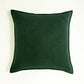 Square Cotton Velvet Pillow (With/Without Inserts) 20x20 inches, pack of 2 throw pillows