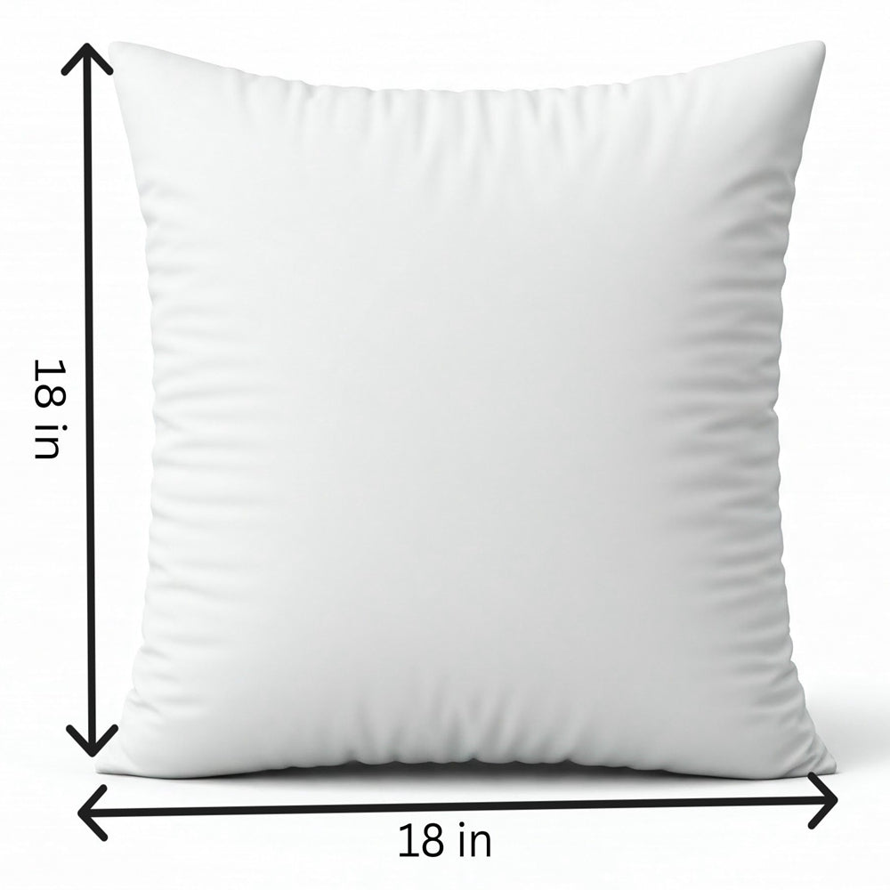 Set of 2 pink polyester-blend throw pillows with inserts 18x18 inch