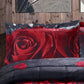 Closeout - 3D Print Red Rose Love All Season Comforter Set-Y28