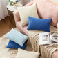 Set of 2 Cross shape Solid Color Pillows (With or Without Inserts) size 18"x18"