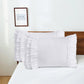 Closeout - Pack of 2 French Country Style Chic Ruffle Pillow Shams