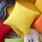 Set of 2 Cross shape Solid Color Pillows (With or Without Inserts) size 18"x18"