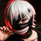 New anime tokyo ghoul cosplay prop zipper pu adjustable mask
