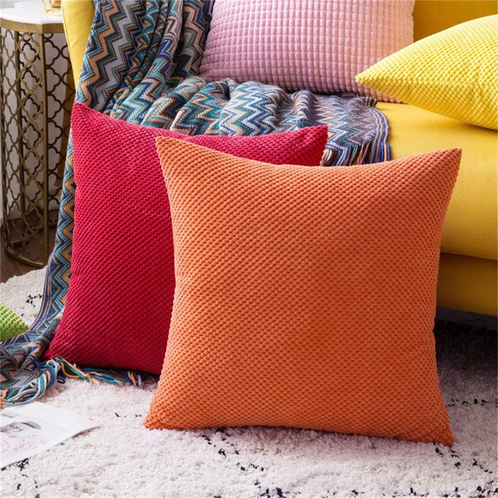 Solid Color FULL set Throw Pillow (With 450g Insert) size 18"x18" many colors