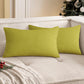 ok IN2xP4 P5 Set of 2 Solid Color Outdoor Waterproof Throw Pillow covers AND Inserts  Square 18"x18" or Rectangle 12"x20"