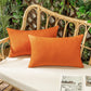 ok IN2xP4 P5 Set of 2 Solid Color Outdoor Waterproof Throw Pillow covers AND Inserts  Square 18"x18" or Rectangle 12"x20"