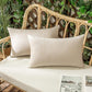 ok IN2xP4 P5 Set of 2 Solid Color Outdoor Waterproof Throw Pillow covers AND Inserts  Square 18"x18" or Rectangle 12"x20"