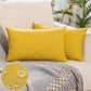 ok IN2xP4 P5 Set of 2 Solid Color Outdoor Waterproof Throw Pillow covers AND Inserts  Square 18"x18" or Rectangle 12"x20"