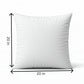 18"x18" square throw pillow set | herringbone trio | neutral white & olive green accents | 3-piece collection + insert options