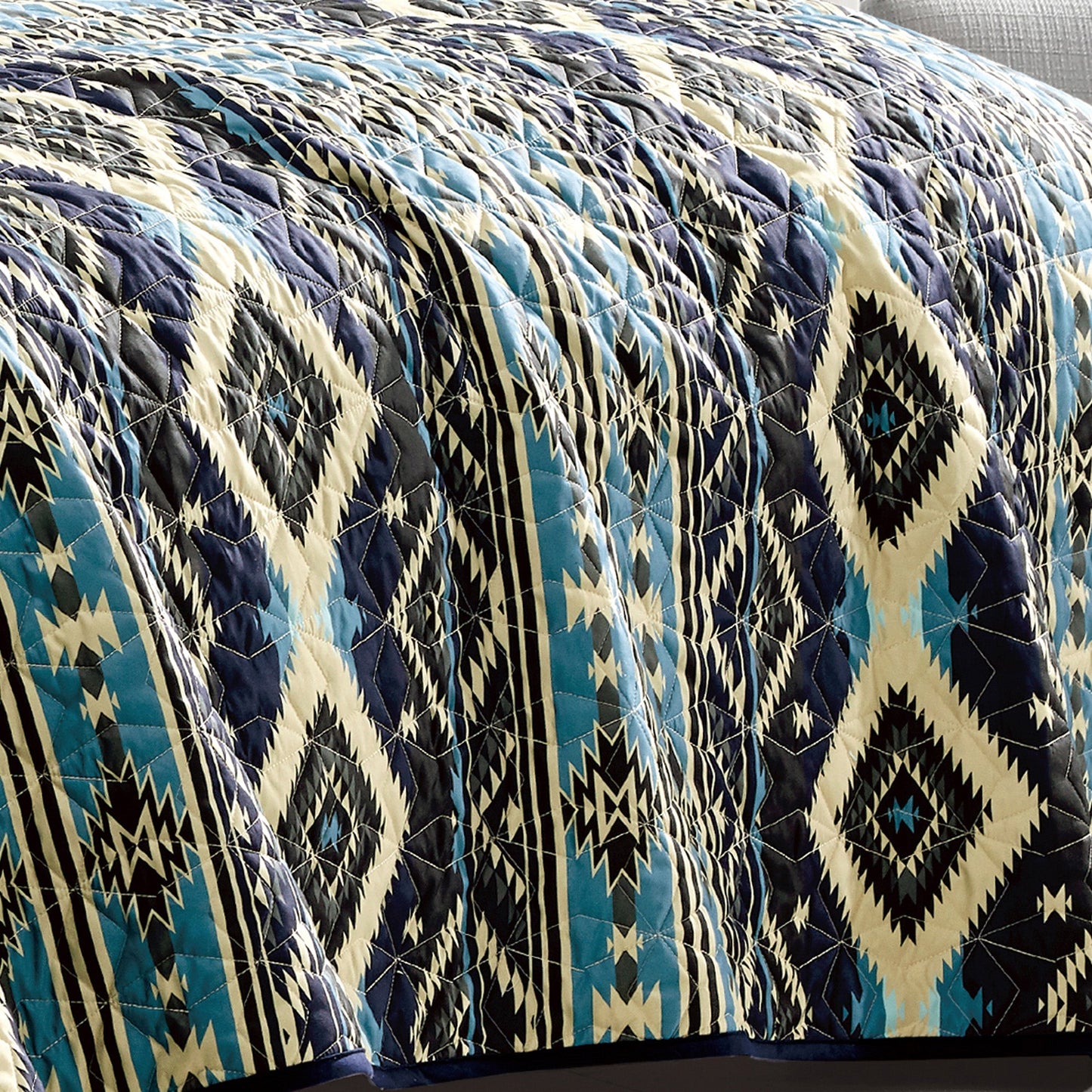 Closeout - 3 Piece Boho Style Print Bedspread Set King & Queen Size for Bedroom