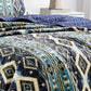 Closeout - 3 Piece Boho Style Print Bedspread Set King & Queen Size for Bedroom