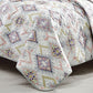 Reversible 3-Piece Geometric Aztec Quilted Bedspread Set with Pillow Shams
