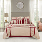 Closeout - 7 Piece Microfiber Ruffle and Patchwork Comforter Set