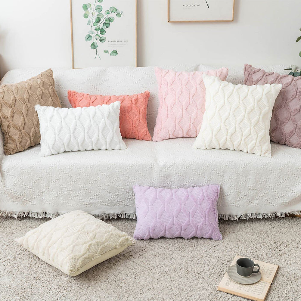 Reversible Throw Pillow Covers Wide Variety of Colors(With/Without Insert) size 18"x18