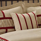 Closeout - 7 Piece Microfiber Ruffle and Patchwork Comforter Set