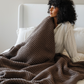 WAFFLE KNIT XL THROW BLANKETS