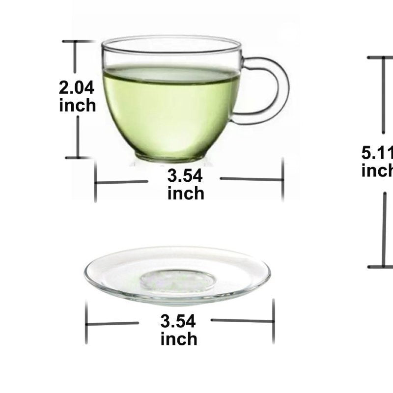SET of Teapot with infuser + warmer and 6 single layer cups with cup placers
