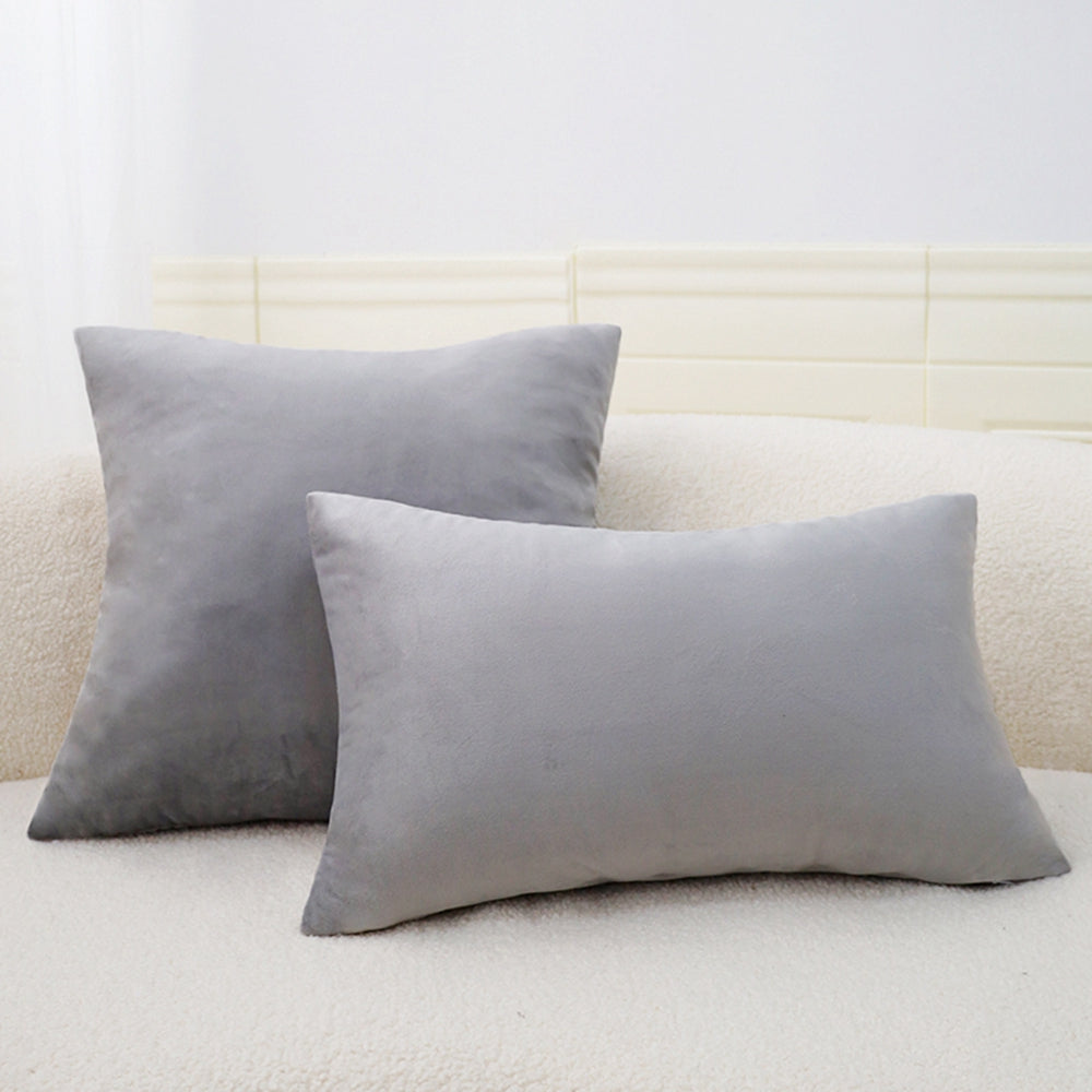 Pack of 2 Throw Pillow Covers AND Inserts with matching color with size of  of 18"x18" and 12"x20"