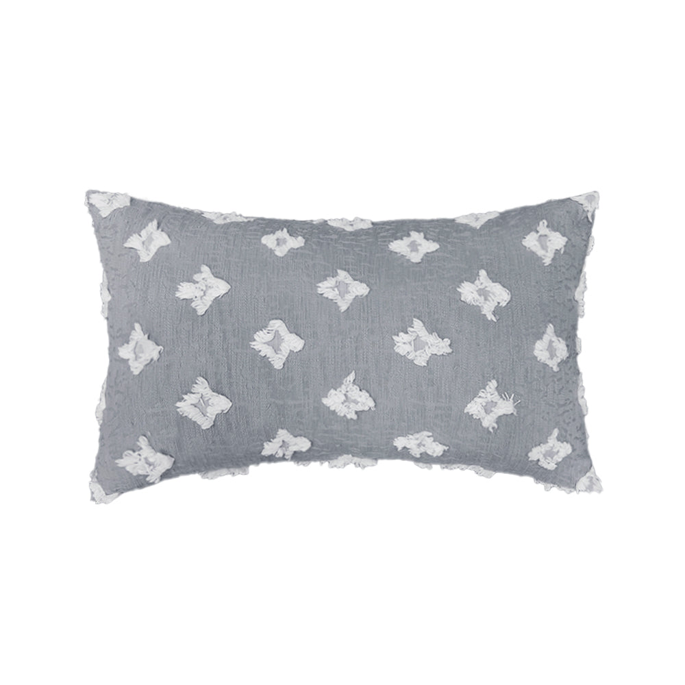 Rectangular Flower Tufted Pillow Daisy flower Lumbar Throw Pillow  (With/Without Inserts) 12x20 inches, pack of 2 throw pillows