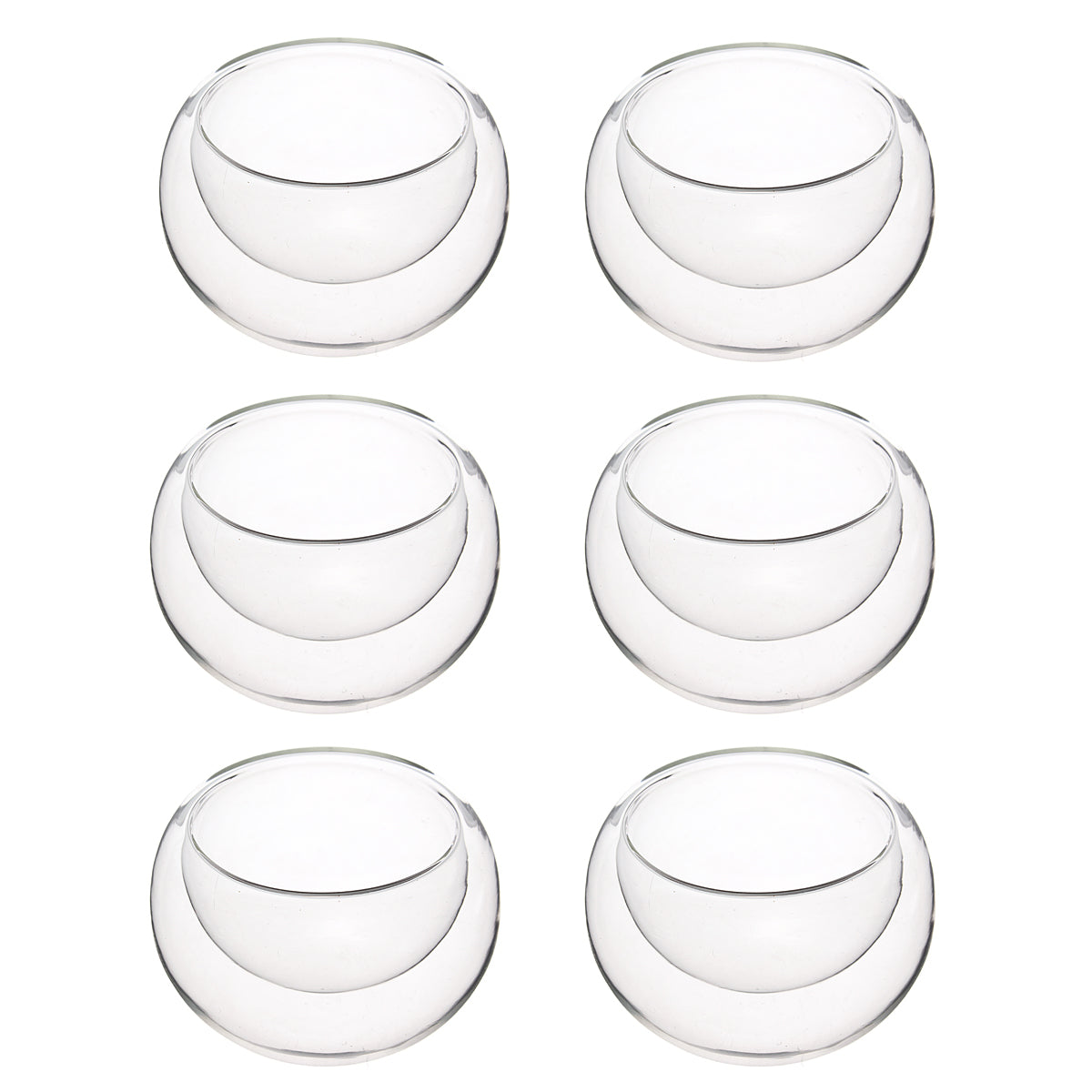 Tea set of tea pot with infuser + warmer and 6 double cups