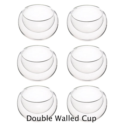 [6 double walled cups] 6 double walled cups