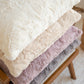 Pack of 2 Double sides furry throw pillow cases and 450g inserts great to snuggle 18"x18"