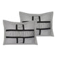Closeout - 7 Piece Microfiber Ruffle and Patchwork Comforter Set