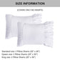 Closeout - Pack of 2 French Country Style Chic Ruffle Pillow Shams