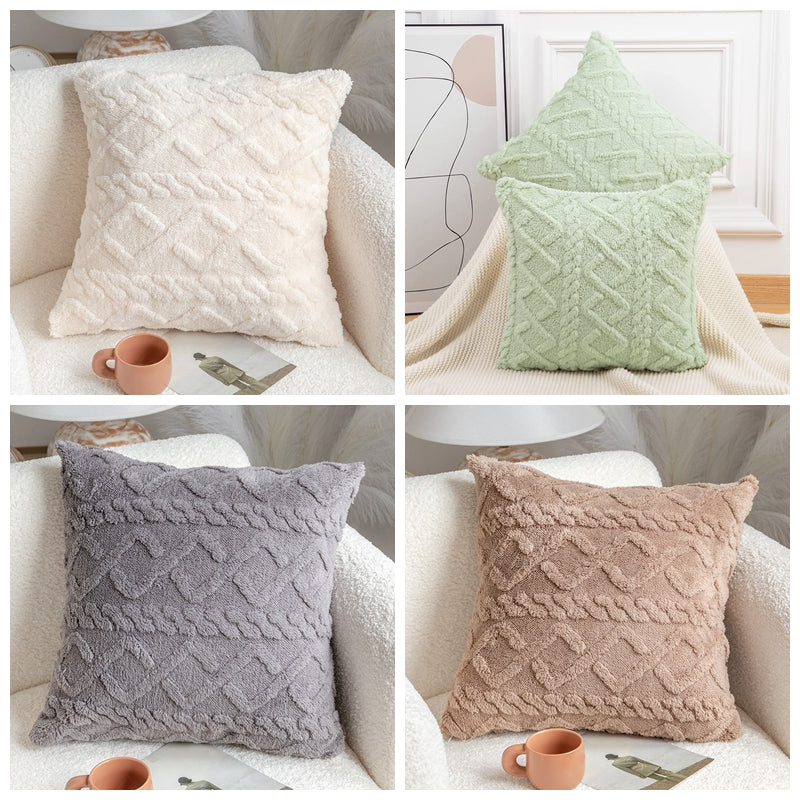 Pack of 2 Double sides throw pillow SUPER SOFT 3D FOLORAL PATTERN size 18"x18"
