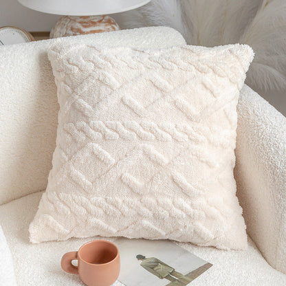 Throw pillow SUPER SOFT 3D FLORAL PATTERN Fur  Pack of 1 throw pillow WITH or WITHOUT insert 18"x18"